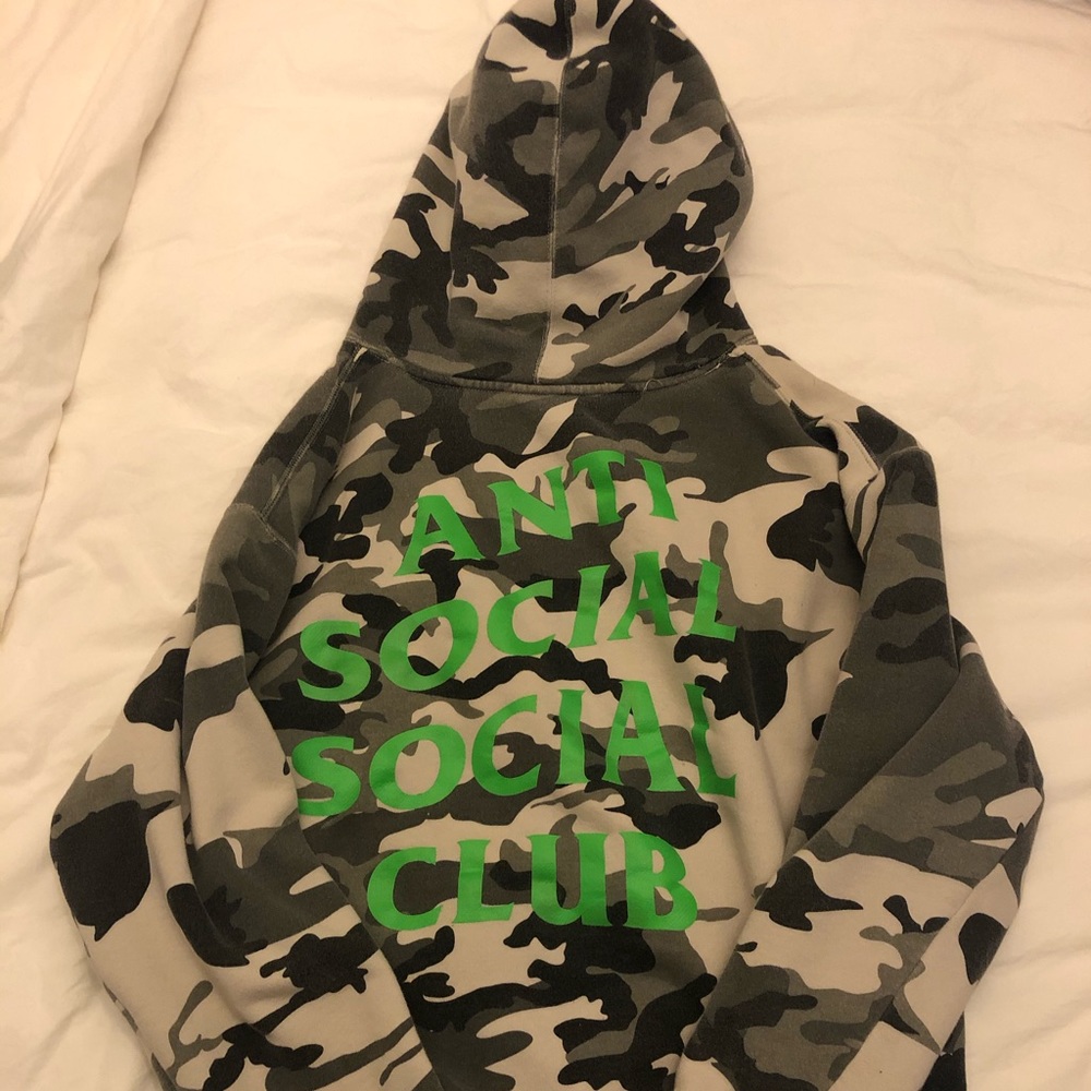 anti social social club camo pullover